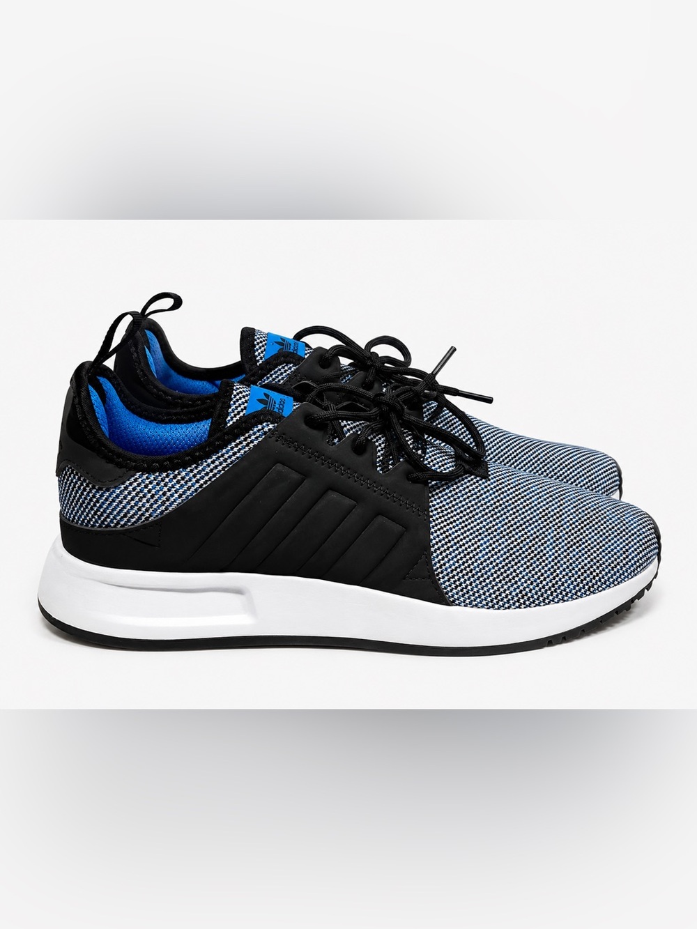adidas Boy’s Black & Blue Knit Casual Sneakers